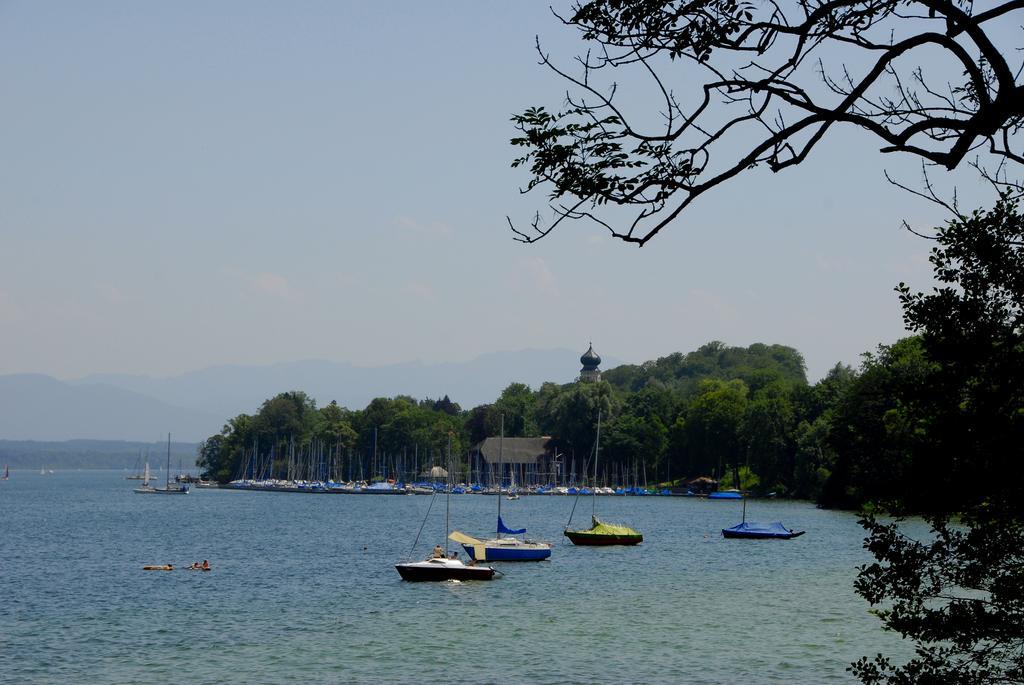 Bernried am Starnberger See Landgasthof Drei Rosen מראה חיצוני תמונה